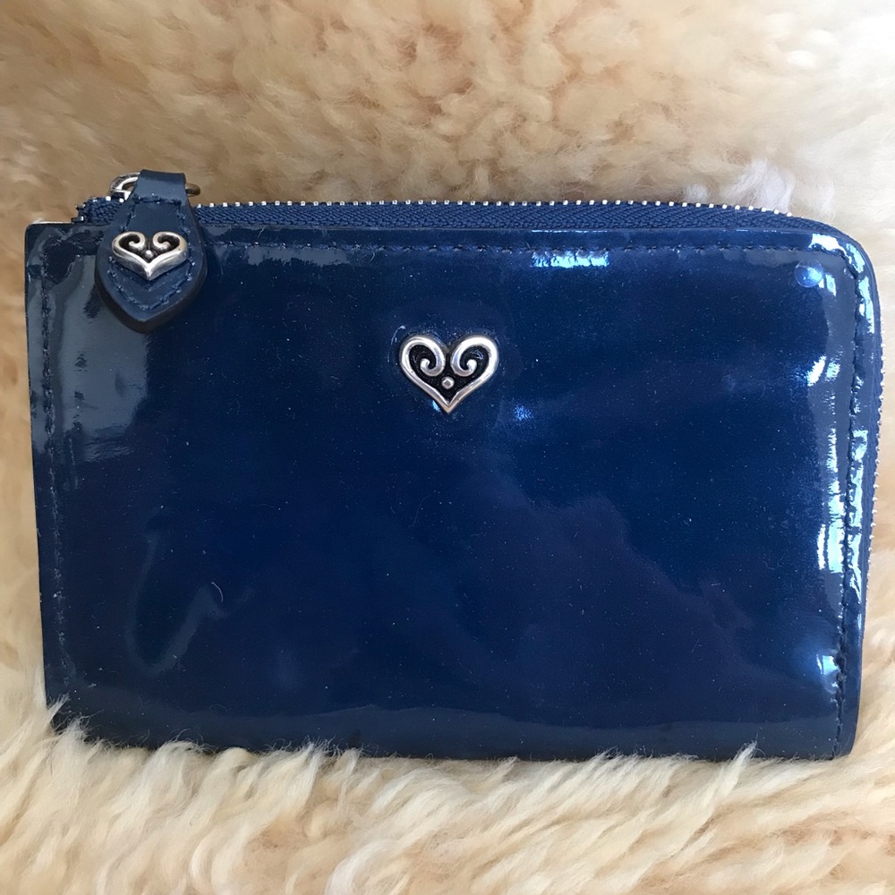 Brighton Royal Blue Parent Leather Change Purse